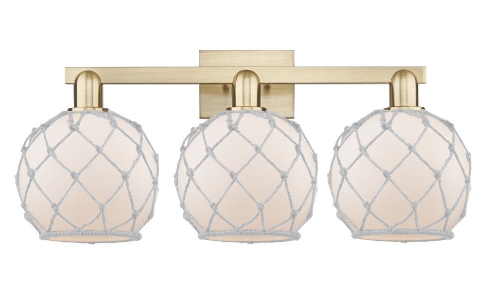 Farmhouse Rope - 3 Light - 27 inch - Champagne Bronze - Bath Vanity Light