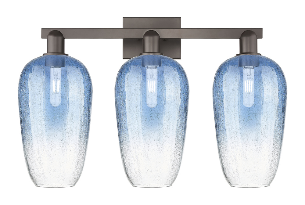 Brookhaven Flute - 3 Light - 26 inch - Oil Rubbed Bronze - Bath Vanity Light