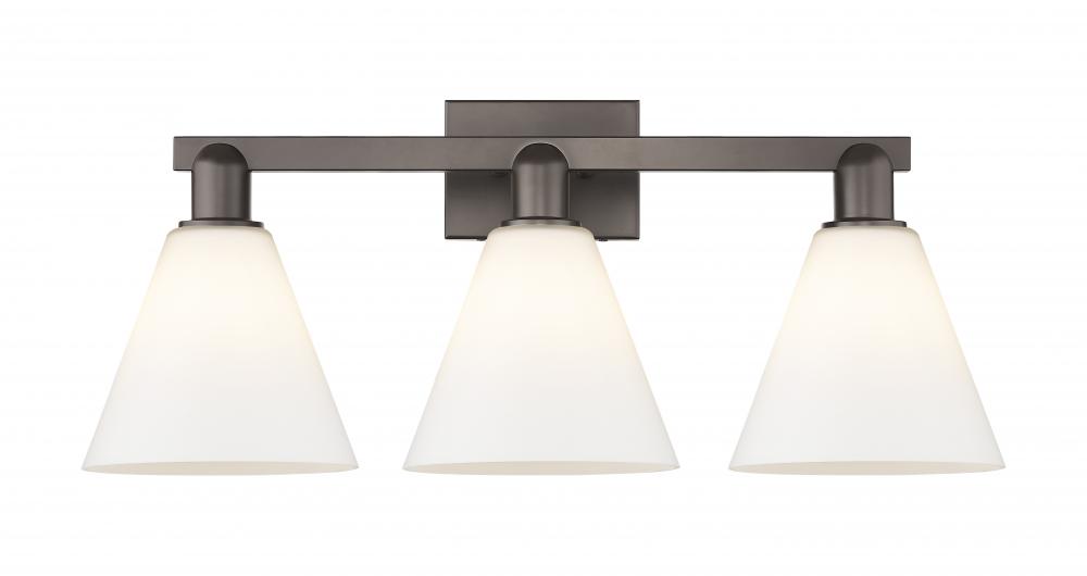 Berkshire - 3 Light - 26 inch - Oil Rubbed Bronze - Bath Vanity Light