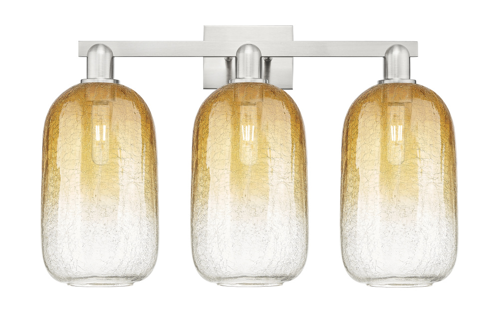 Brookhaven Cloche - 3 Light - 26 inch - Brushed Satin Nickel - Bath Vanity Light