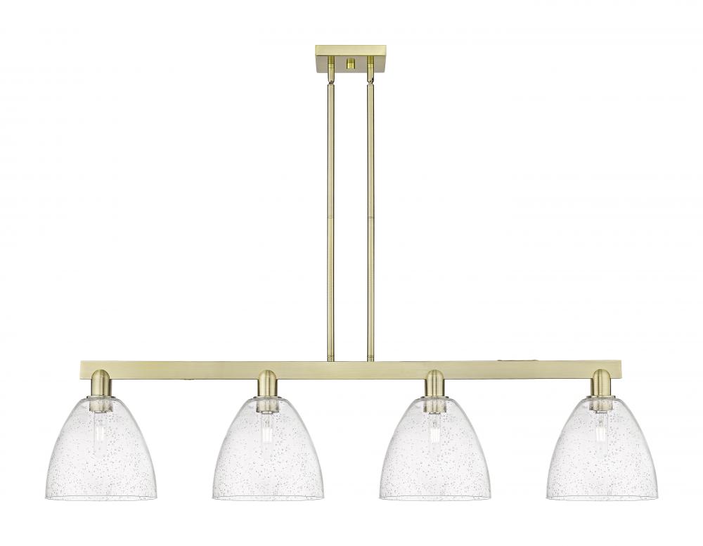 Bristol - 4 Light - 52 inch - Antique Brass - Stem hung - Island Light