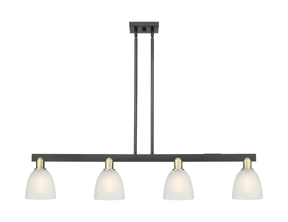 Castile - 4 Light - 49 inch - Black Antique Brass - Stem hung - Island Light