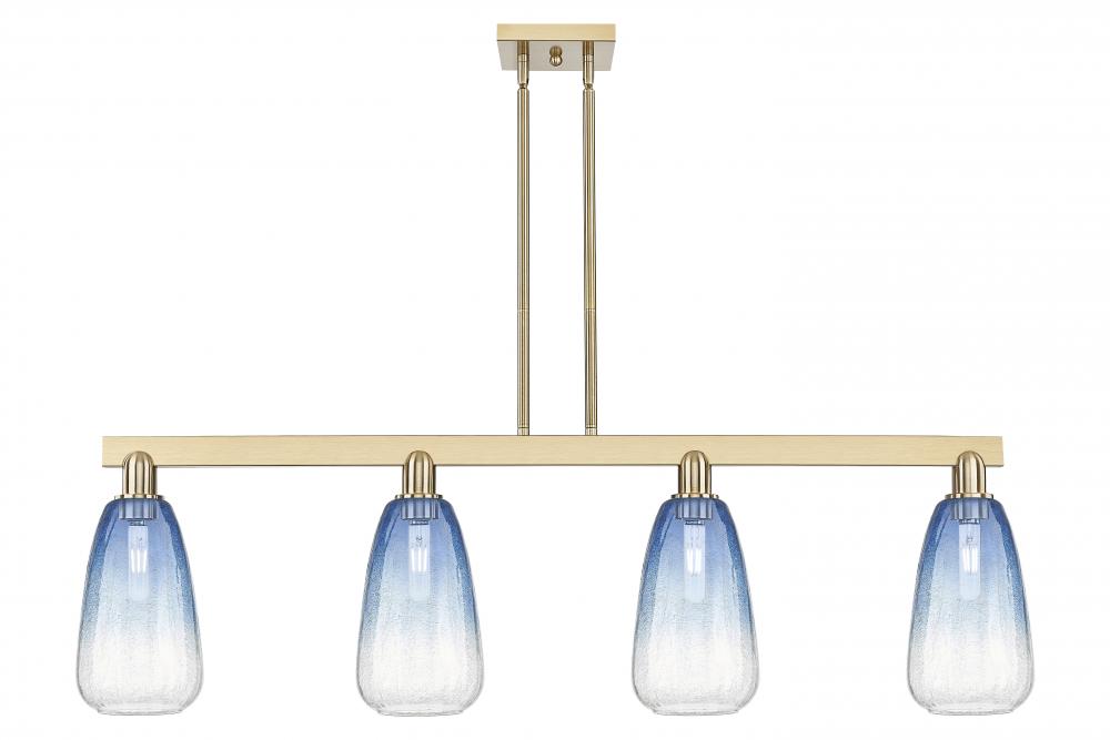 Brookhaven Almond - 4 Light - 48 inch - Champagne Bronze - Stem hung - Island Light