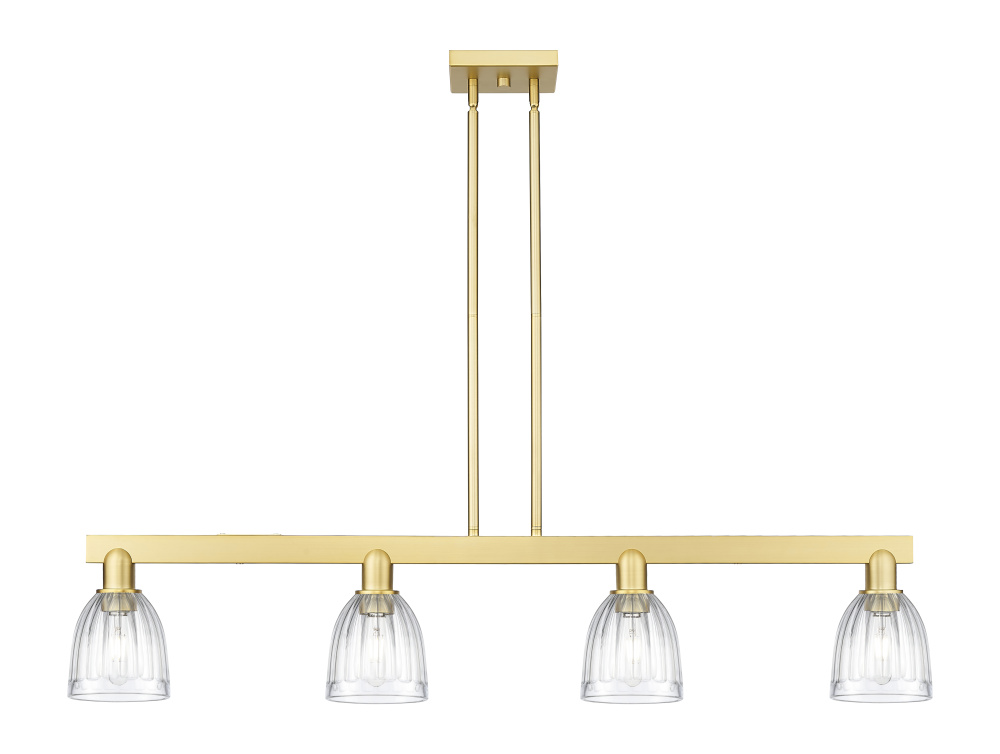 Brookfield - 4 Light - 49 inch - Satin Gold - Stem hung - Island Light