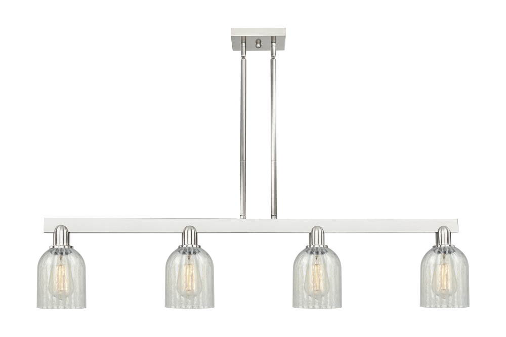 Caledonia - 4 Light - 48 inch - Brushed Satin Nickel - Stem hung - Island Light