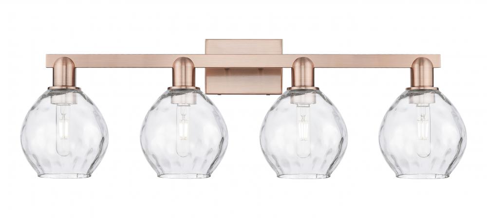 Waverly - 4 Light - 33 inch - Antique Copper - Bath Vanity Light