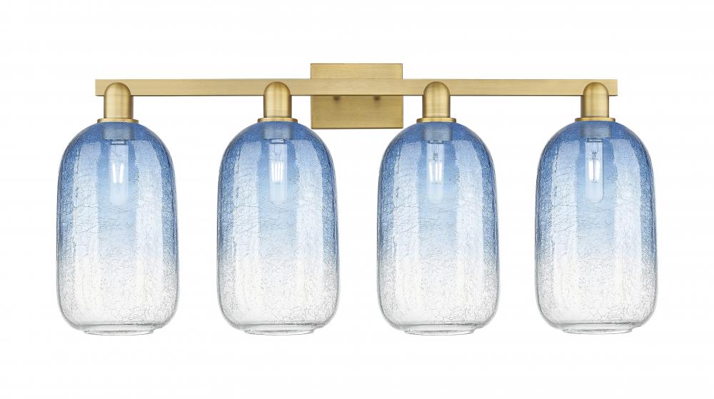 Brookhaven Cloche - 4 Light - 36 inch - Brushed Brass - Bath Vanity Light