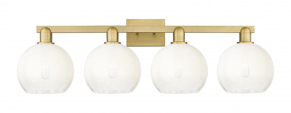 Brookhaven Globe - 4 Light - 36 inch - Brushed Brass - Bath Vanity Light