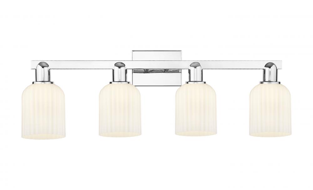 Bridal Veil - 4 Light - 36 inch - Polished Chrome - Bath Vanity Light