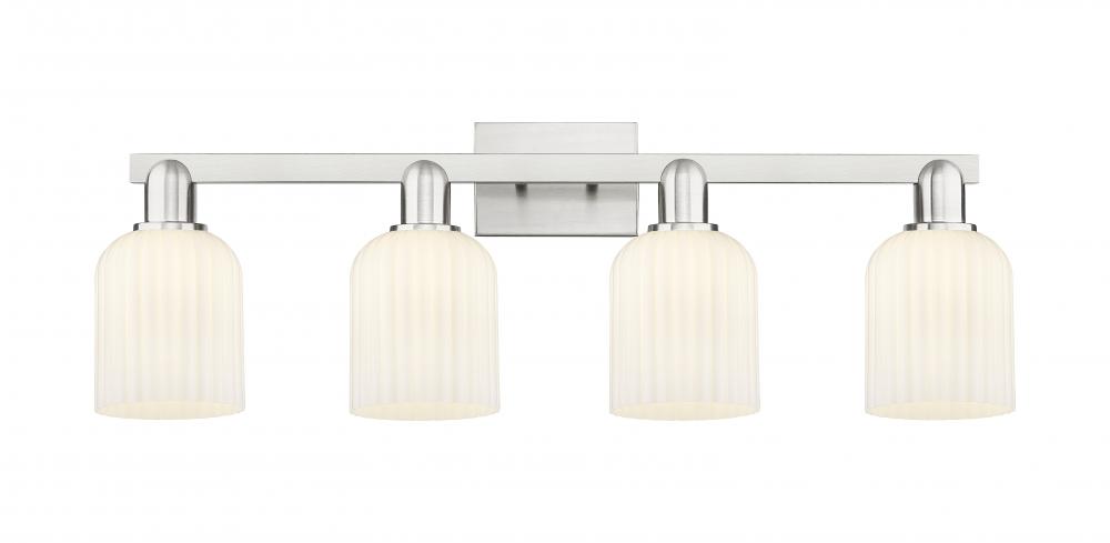 Bridal Veil - 4 Light - 36 inch - Brushed Satin Nickel - Bath Vanity Light