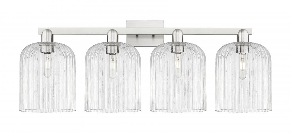 Bridal Veil - 4 Light - 35 inch - Brushed Satin Nickel - Bath Vanity Light