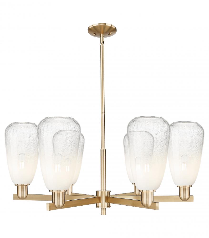 Brookhaven Almond - 6 Light - 24 inch - Champagne Bronze - Chandelier