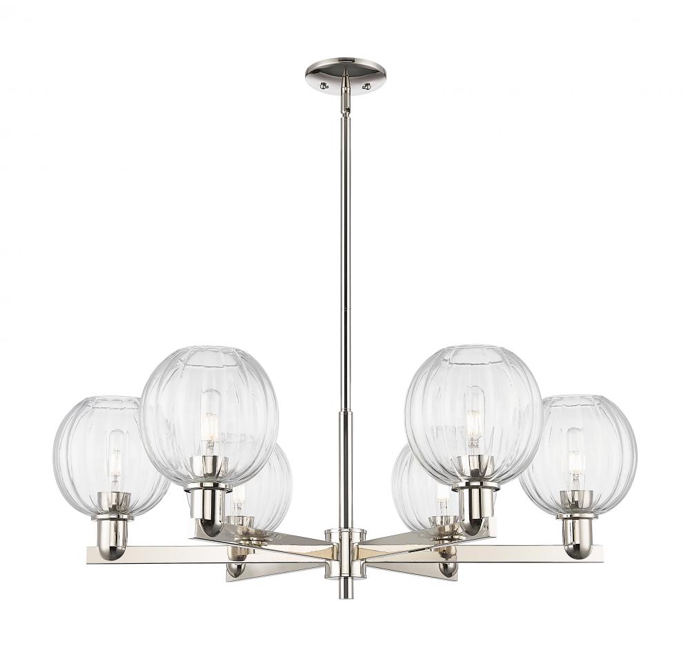 Preston - 6 Light - 24 inch - Polished Nickel - Chandelier