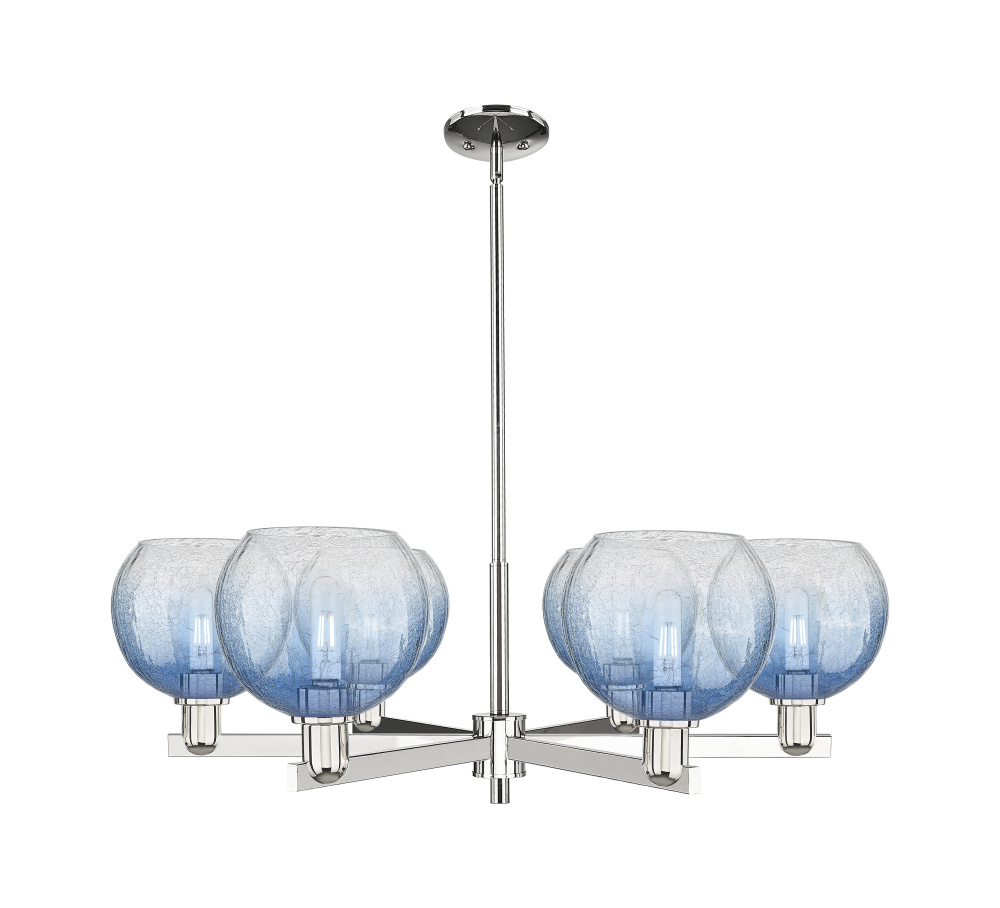 Brookhaven Globe - 6 Light - 24 inch - Polished Nickel - Chandelier
