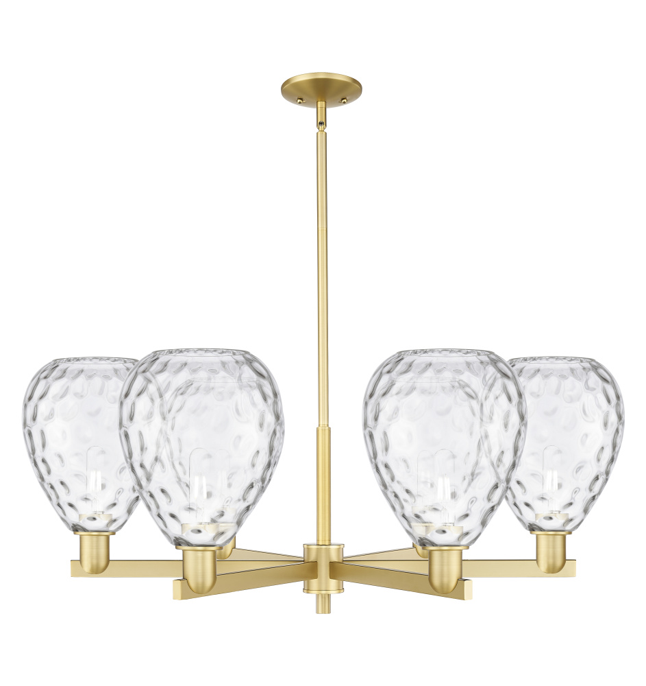 Waverly - 6 Light - 38 inch - Satin Gold - Stem hung - Chandelier