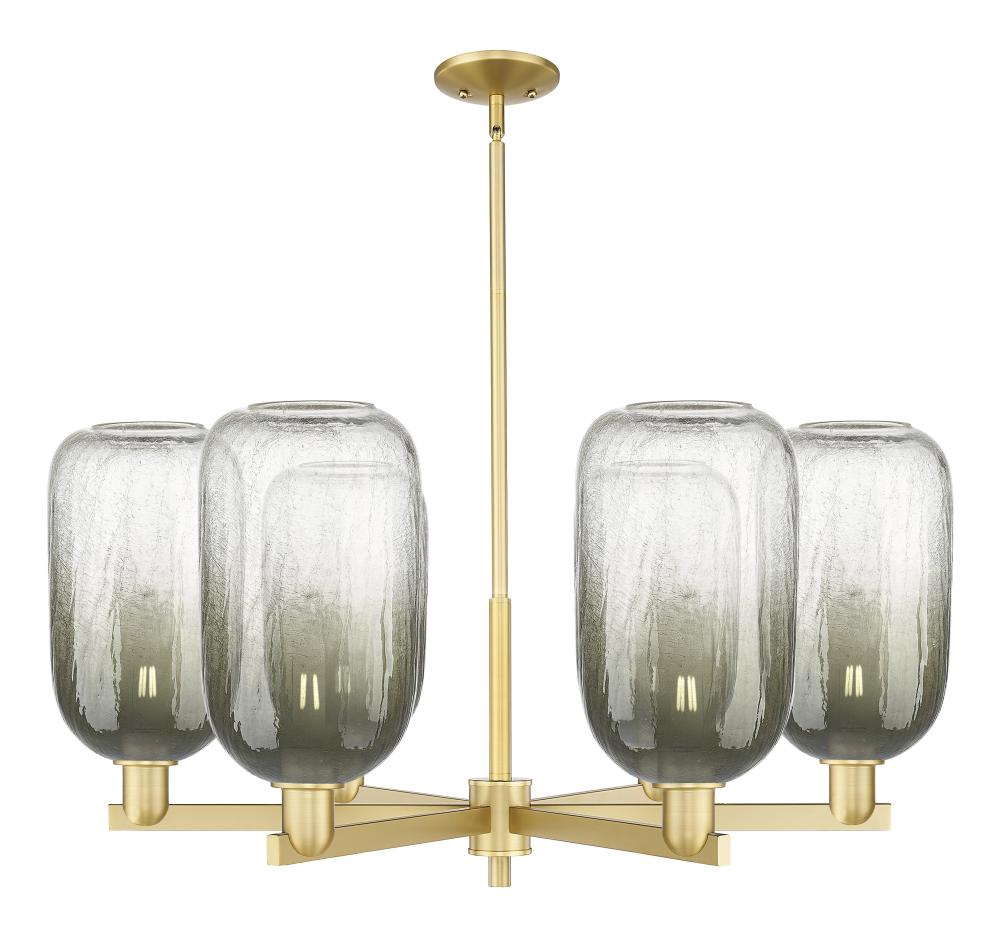 Brookhaven Cloche - 6 Light - 24 inch - Satin Gold - Chandelier