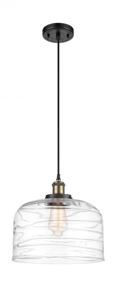 Bell - 1 Light - 12 inch - Black Antique Brass - Cord hung - Mini Pendant