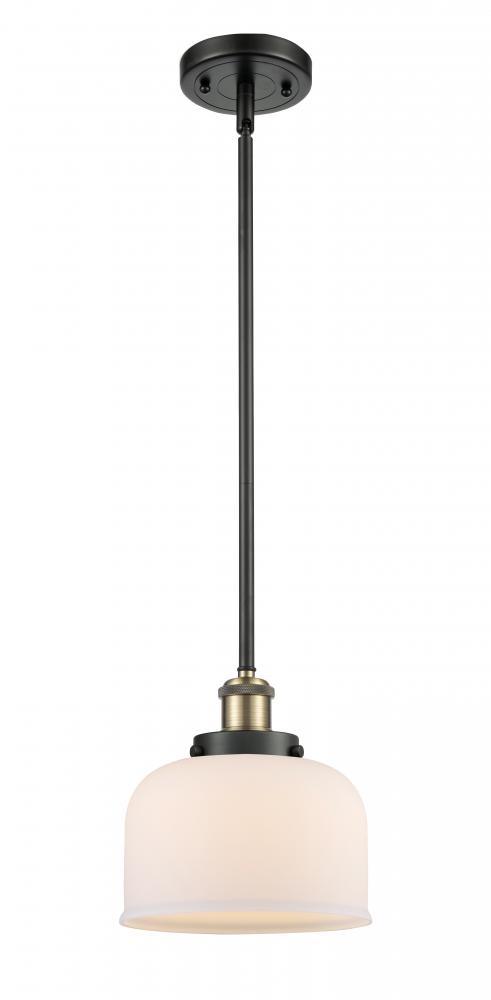 Bell - 1 Light - 8 inch - Black Antique Brass - Mini Pendant