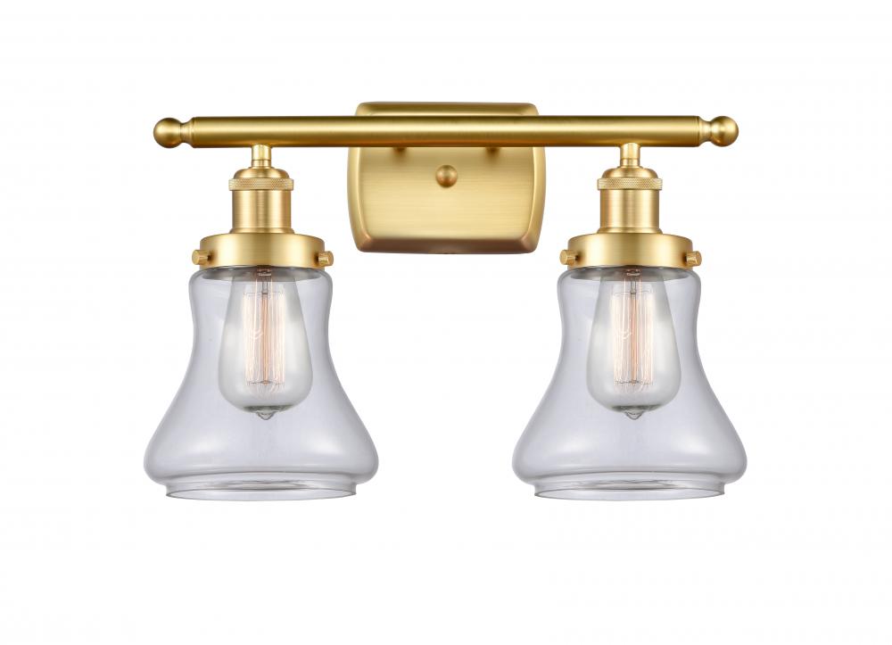 Bellmont - 2 Light - 16 inch - Satin Gold - Bath Vanity Light