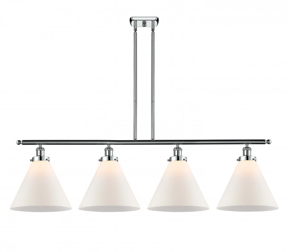 Cone - 4 Light - 48 inch - Polished Chrome - Stem Hung - Island Light