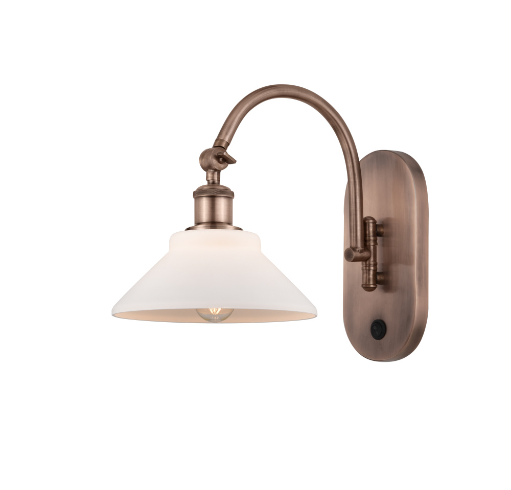 Orwell - 1 Light - 8 inch - Antique Copper - Adjustable - Sconce