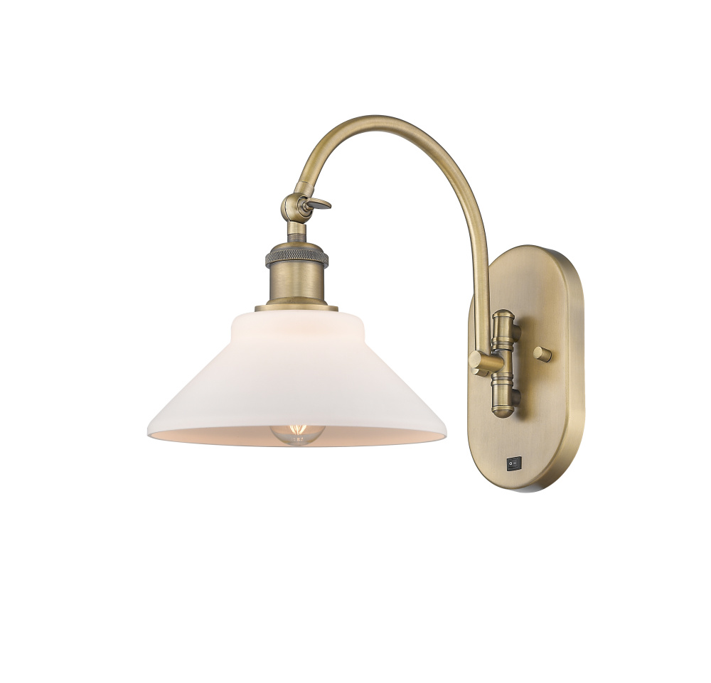 Orwell - 1 Light - 8 inch - Brushed Brass - Adjustable - Sconce