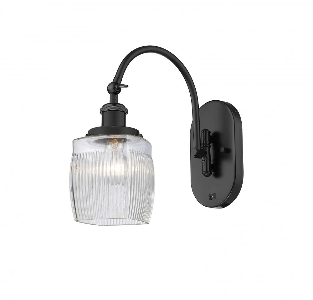Colton - 1 Light - 6 inch - Matte Black - Adjustable Swing Arm