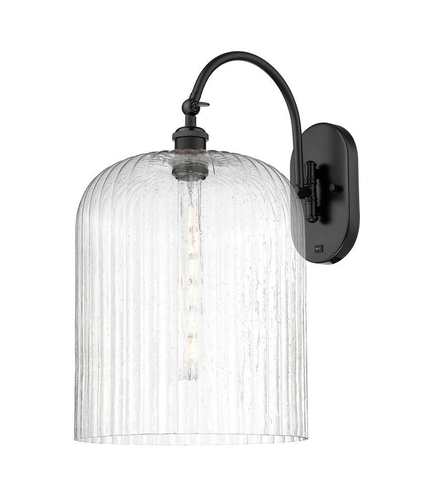Bridal Veil - 1 Light - 12 inch - Matte Black - Sconce