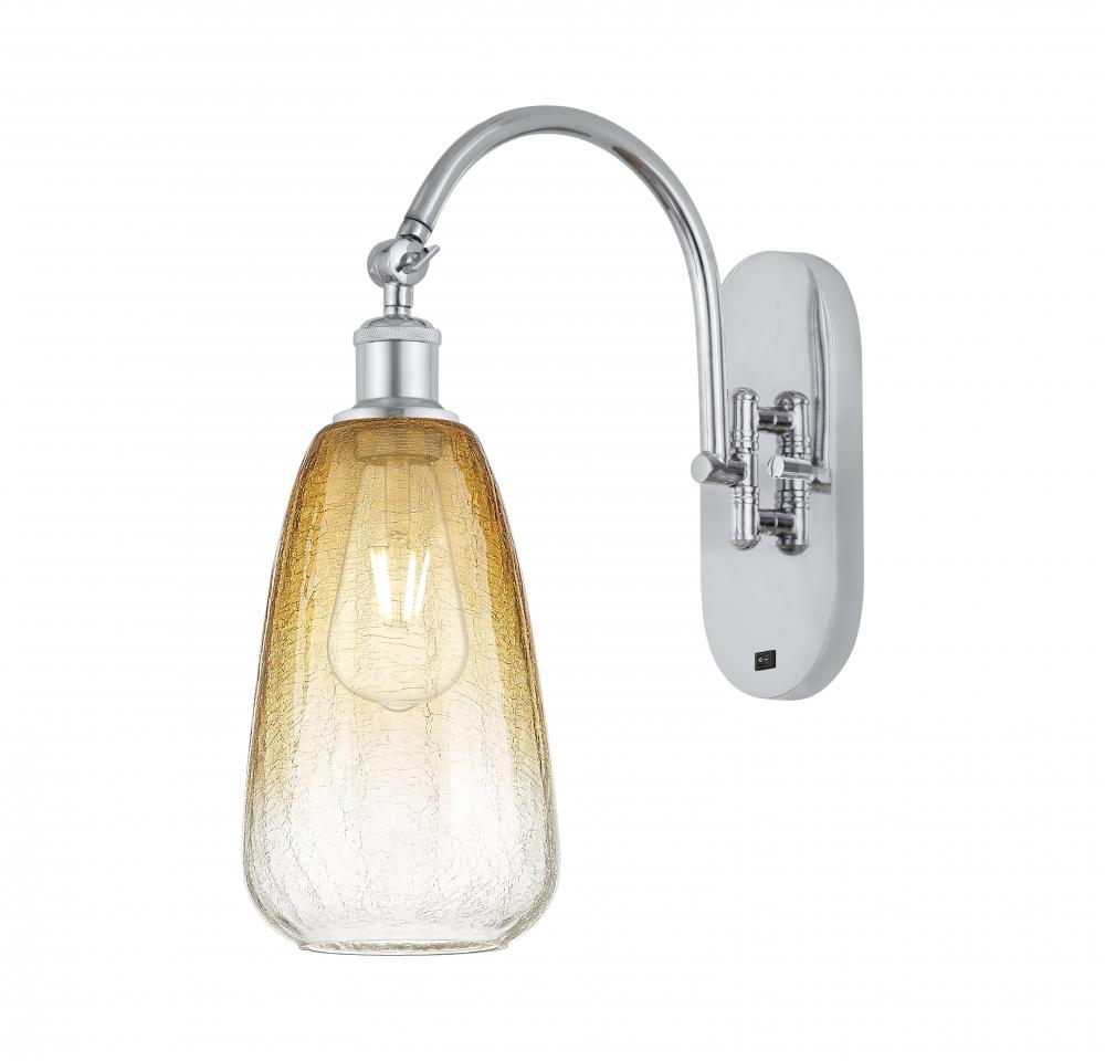 Brookhaven Almond - 1 Light - 6 inch - Polished Chrome - Sconce