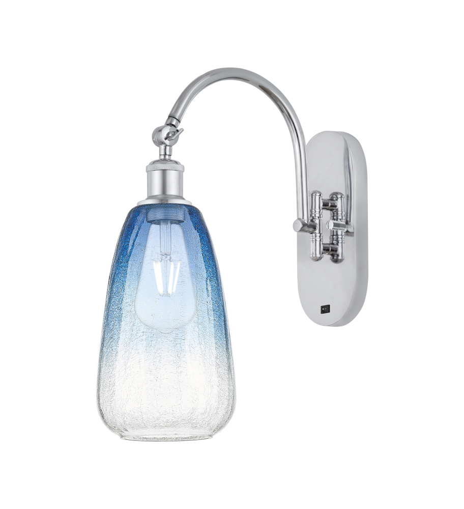 Brookhaven Almond - 1 Light - 6 inch - Polished Chrome - Sconce