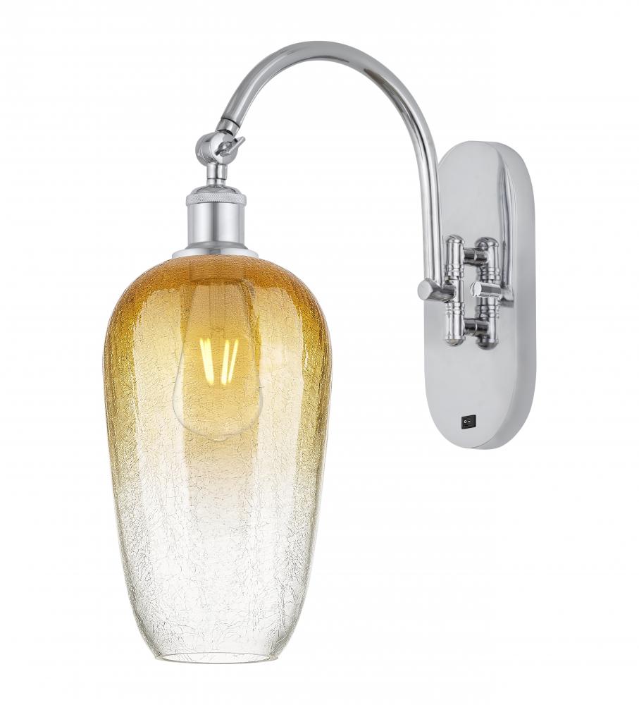 Brookhaven Flute - 1 Light - 7 inch - Polished Chrome - Sconce