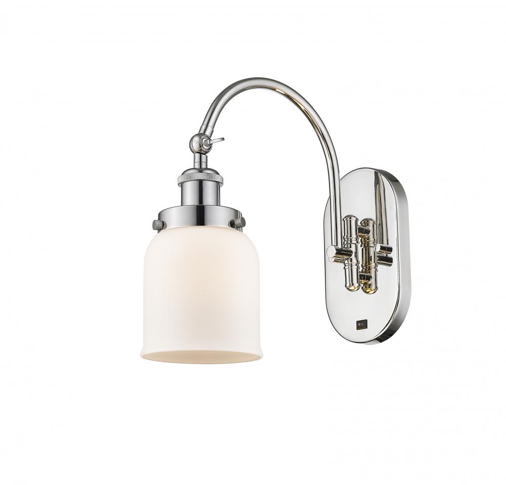 Bell - 1 Light - 5 inch - Polished Nickel - Adjustable Swing Arm