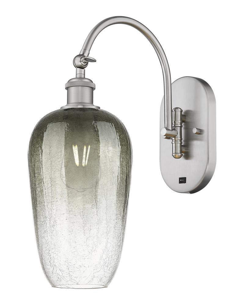 Brookhaven Flute - 1 Light - 7 inch - Brushed Satin Nickel - Sconce