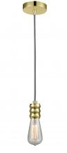 Innovations Lighting 100GD-10BW-5GD - Gatsby - 1 Light - 2 inch - Gold - Cord hung - Mini Pendant