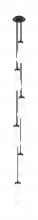 Innovations Lighting 106-451-1P-BK-G451-4GWH - Owego - 6 Light - 7 inch - Brushed Matte Black - Multi Pendant