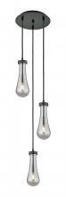 Innovations Lighting 113-451-1P-BK-G451-4SM - Owego - 3 Light - 13 inch - Matte Black - Multi Pendant