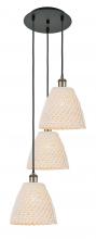Innovations Lighting 113B-3P-BAB-NBD-9-NAT - Bristol Natural - 3 Light - 19 inch - Black Antique Brass - Cord hung - Multi Pendant