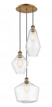 Innovations Lighting 113B-3P-BB-G654-MU - Cindyrella - 3 Light - 17 inch - Brushed Brass - Cord hung - Multi Pendant