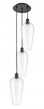 Innovations Lighting 113B-3P-BK-G456-8CL - Chelsea - 3 Light - 15 inch - Matte Black - Cord Hung - Multi Pendant