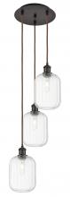 Innovations Lighting 113B-3P-OB-G460-7CL - Preston Cylinder - 3 Light - 13 inch - Oil Rubbed Bronze - Cord Hung - Multi Pendant