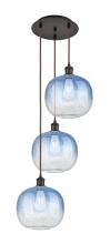 Innovations Lighting 113B-3P-OB-G481-10SB - Brookhaven Sphere - 3 Light - 17 inch - Oil Rubbed Bronze - Cord Hung - Multi Pendant