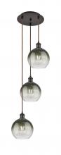 Innovations Lighting 113B-3P-OB-G483-8SL - Brookhaven Globe - 3 Light - 14 inch - Oil Rubbed Bronze - Cord Hung - Multi Pendant