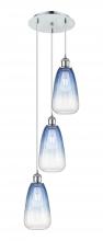 Innovations Lighting 113B-3P-PC-G480-6SB - Brookhaven Almond - 3 Light - 13 inch - Polished Chrome - Cord Hung - Multi Pendant