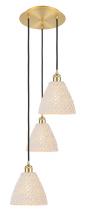 Innovations Lighting 113B-3P-SG-NBD-75-NAT - Bristol Natural - 3 Light - 15 inch - Satin Gold - Cord hung - Multi Pendant