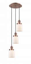 Innovations Lighting 113F-3P-AC-G51 - Cone - 3 Light - 12 inch - Antique Copper - Cord hung - Multi Pendant