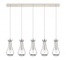 Innovations Lighting 125-451-1P-PN-G451-5CL - Owego - 5 Light - 37 inch - Polished Nickel - Linear Pendant