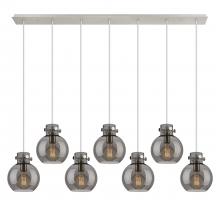 Innovations Lighting 127-410-1PS-PN-G410-8SM - Newton Sphere - 7 Light - 52 inch - Polished Nickel - Cord hung - Linear Pendant
