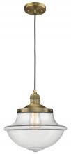 Innovations Lighting 201C-BB-G542 - Oxford - 1 Light - 12 inch - Brushed Brass - Cord hung - Mini Pendant