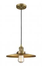 Innovations Lighting 201C-BB-MFR-BB-12 - Appalachian - 1 Light - 12 inch - Brushed Brass - Cord hung - Mini Pendant