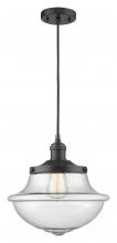 Innovations Lighting 201C-BK-G544 - Oxford - 1 Light - 12 inch - Matte Black - Cord hung - Mini Pendant